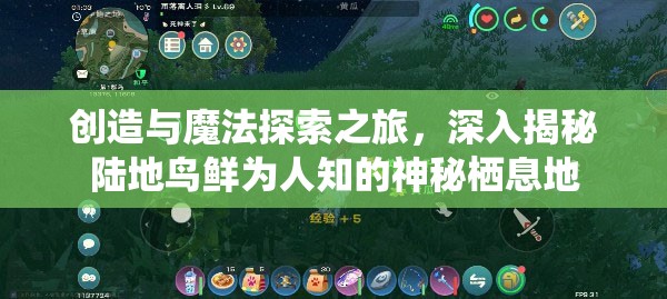 创造与魔法探索之旅，深入揭秘陆地鸟鲜为人知的神秘栖息地