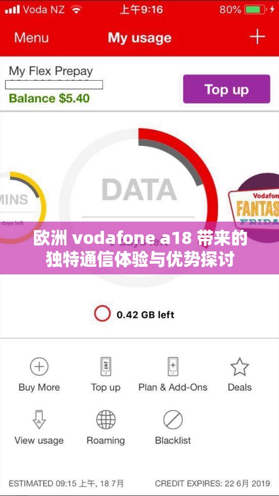 欧洲 vodafone a18 带来的独特通信体验与优势探讨