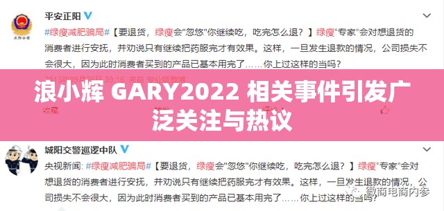 浪小辉 GARY2022 相关事件引发广泛关注与热议