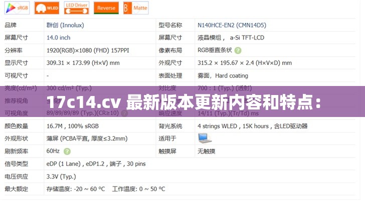 17c14.cv 最新版本更新内容和特点：