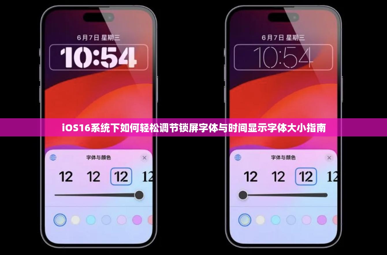 iOS16系统下如何轻松调节锁屏字体与时间显示字体大小指南