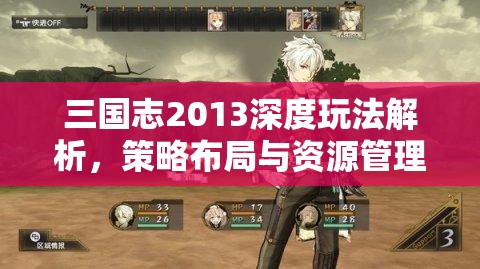 三国志2013深度玩法解析，策略布局与资源管理并重的艺术探索