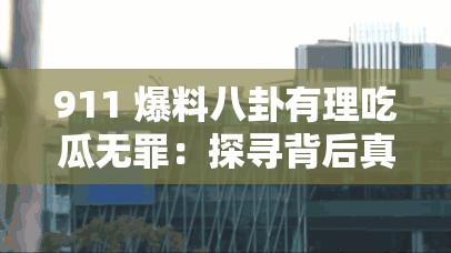 911 爆料八卦有理吃瓜无罪：探寻背后真相与更多精彩内容