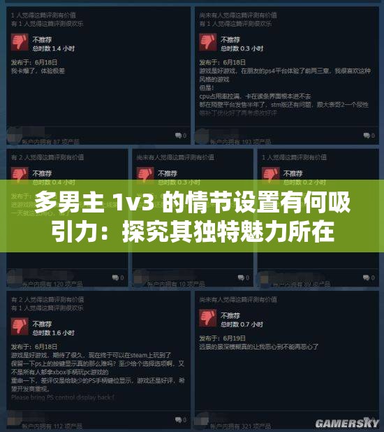 多男主 1v3 的情节设置有何吸引力：探究其独特魅力所在