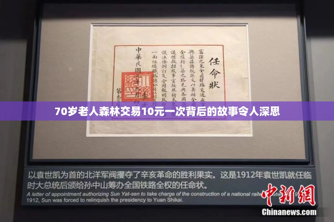 70岁老人森林交易10元一次背后的故事令人深思