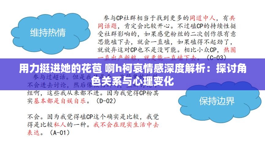 用力挺进她的花苞 啊h柯哀情感深度解析：探讨角色关系与心理变化