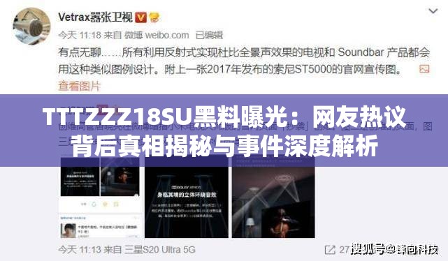 TTTZZZ18SU黑料曝光：网友热议背后真相揭秘与事件深度解析