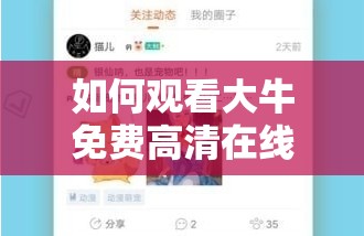 如何观看大牛免费高清在线全集？这里有你需要的答案