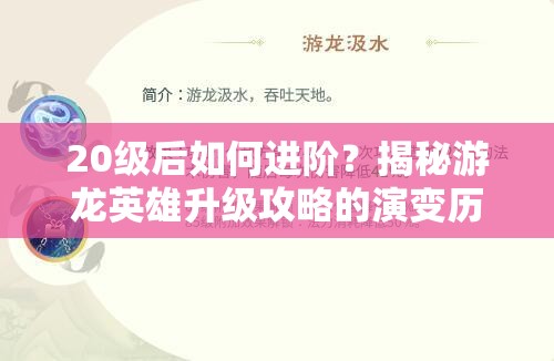 20级后如何进阶？揭秘游龙英雄升级攻略的演变历程与详解