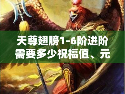 天尊翅膀1-6阶进阶需要多少祝福值、元宝和材料呢？